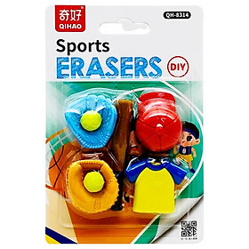 Vỉ Gôm Tẩy Sport DIY - Qihao QH8314 - Mẫu 2