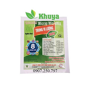 Phân Vi Lượng Cao Cấp Qua Lá Micrap MicroMix TRUNG VI LƯỢNG ITALY 25gr