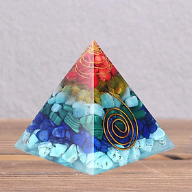 Natural Crystal Pyramid Reiki  Yoga Meditation Gemstone Heal Stone