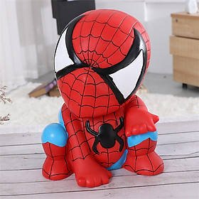 Hình ảnh Ống Tiết Kiệm Hoạt Hình Spider Man Siêu Anh Hùng Ống Heo Tiết Kiệm Trang trí_ Hàng chính hãng