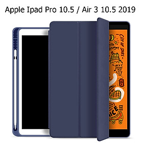 Bao Da Cover Dành Cho Apple Ipad Pro 10.5 / Air 3 10.5 2019 Có Khe Cho Apple Pencil Hỗ Trợ Smart cover