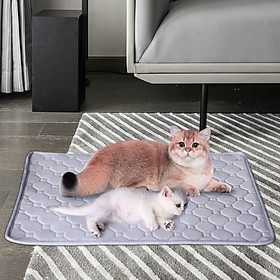 Pet Cooling Mat Sleeping Bed Mattress Cushion Nonslip Bottom Summer Comfortable Puppy Dog Cooling Pad Cats Bed Blanket for Floor Outside Car