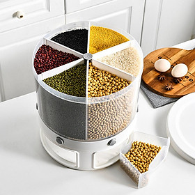 Kitchen Storage Box Rice Grain Dispenser Container Cereal Dry Food Bucket