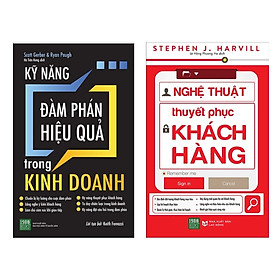 Combo Sách Kỹ Năng Làm Việc: Nghệ Thuật Thuyết Phục Khách Hàng + Kỹ Năng Đàm Phán Hiệu Quả Trong Kinh Doanh - (Xây Dựng Kĩ Năng Quản Lý, Lập Kế Hoạch, Đàm Phán / Tặng Kèm Postcard Greenlife)