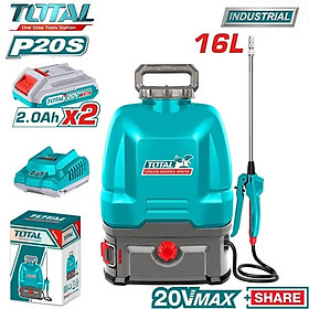 MÁY XỊT 16L DÙNG PIN 20V 5BAR TOTAL TSPLI20162 - HÀNG CHÍNH HÃNG
