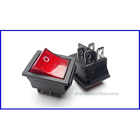 Mua  Combo  2 công tắc bập bênh 4 chấu 3x2.5x3cm có đèn loại tốt