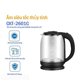 Mua Ấm đun siêu tốc thủy tinh 1.7L 1800W cao cấp