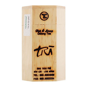 TRÀ OOLONG_Ô LONG HỘP GỖ TÂM CHÂU 100G