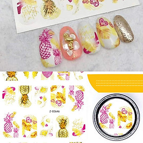 Sticker 3D - Hình dán móng thơm full móng 3646