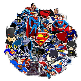 Bộ 45 miếng Sticker hình dán Siêu nhân Batman