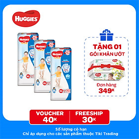 Combo 3 Gói Tã Quần Huggies Dry Gói Đại XL42 (42 Miếng) - Bao Bì Mới