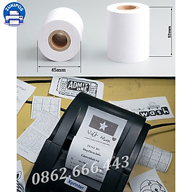 Mua Giấy in hóa đơn  in bill k57 bọc bạc (phi 45)
