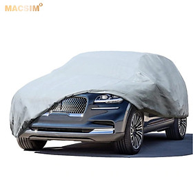 Bạt phủ ô tô chất liệu vải không dệt 3 lớp cao cấp thương hiệu MACSIM cho xe ô tô Volvo S90 - màu ghi