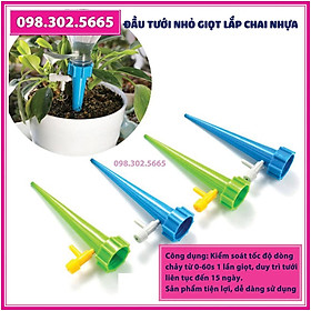 Mua Combo 5 Đầu tưới nhỏ giọt tự động gắn chai nhựa - Que cắm tưới nhỏ giọt tự điều chỉnh lắp chai nhựa