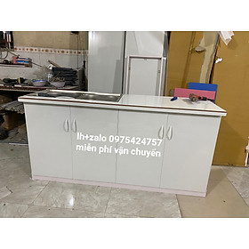 Mua Tủ bếp 2 chậu mặt gạch nhựa đài loan