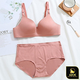 Bộ đồ lót không gọng mút mỏng tạo khe siêu đẹp cao cấp JIZOE BAL33