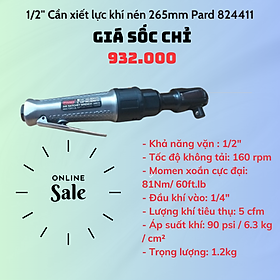 Mua CẦN XIẾT LỰC KHÍ NÉN 1/2  265MM PARD 824411 - xuất xứ Đài Loan