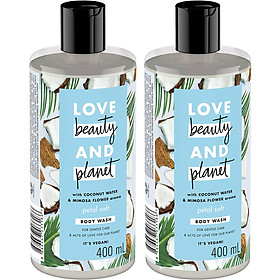 Combo 2 Sữa Tắm Dưỡng Dịu Nhẹ Love Beauty And Planet 400ml