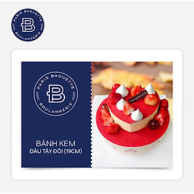 Paris Baguette - Bánh Kem Dâu Tây Đôi (19cm) áp dụng tại các chi nhánh