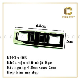 Mua Khóa vặn chữ nhật ngang 6.8x cao 2cm