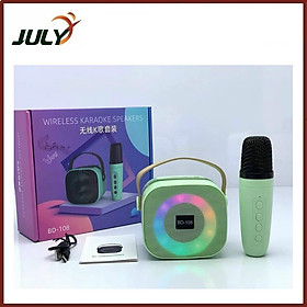 Mua Loa Karaoke Mini Bluetooth BD 108 Tặng Kèm Micro Không Dây - JL