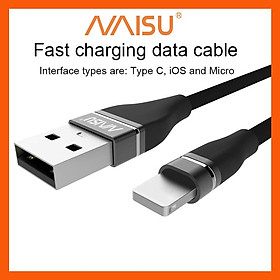 Mua Cáp dữ liệu sạc nhanh 3A  NaiSu  với tùy chọn cổng Type-C và Micro  chiều dài 1M  4 màu để lựa chọn  NS-3A ID – 1815 - Hàng nhập khẩu - iOS