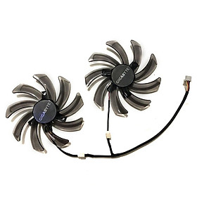 【 Ready stock 】2pcs/set R7 260X GPU Cooler Graphics Card Fan For GIGABYTE R7-260X GV-R726XWF2-2GD Video Cards Cooling