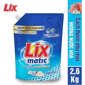 Túi nước giặt Lix matic hương nước hoa 2.6kg NGM27