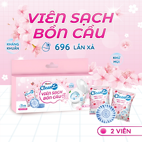 Mua Viên thả bồn cầu CleanZ thế hệ mới sạch khuẩn thơm mát tẩy sạch mảng bám khử mùi diệt vi khuẩn toilet