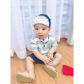 Mũ tai thỏ Hrnee chất liệu xô mềm mát form nhỏ nên tăng size cho bé