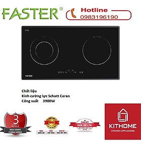 Mua Bếp Điện Từ Đôi Faster FS2SIR (3900W) - Hàng Chính Hãng
