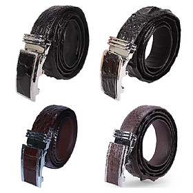 Thắt lưng nam da cá sấu Huy Hoàng 3,5P màu đen, nâu đất HC4856-57-58-59