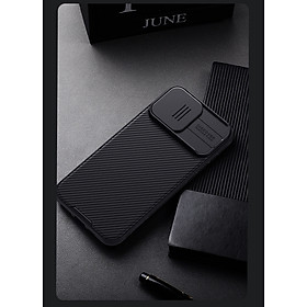Ốp lưng cho iPhone 16 Pro Max / 16 Pro hiệu Nillkin Camshield Pro chống sốc cực tốt, chất liệu cao cấp, có khung & nắp đậy bảo vệ Camera - Hàng chính hãng - Màu Đen - iPhone 16 Pro Max