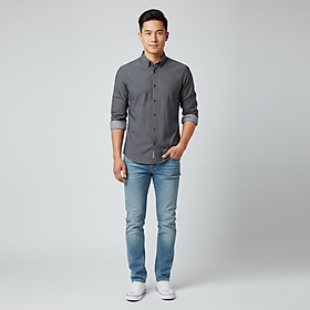 Áo Sơ Mi Nam 7 For All Mankind Basic Slim Fit Shirt - SIZE XS