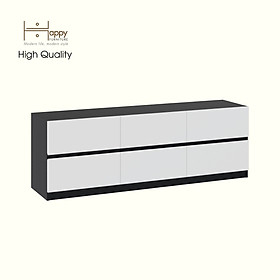 Mua HAPPY FURNITURE   Tủ lưu trữ 6 ngăn kéo - KALA  THK_289  160cm x 40cm x 55cm DxRxC