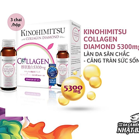 Nước Uống Đẹp Da Bổ Sung Collagen Kinohimitsu Diamond 5300 - Hộp 3 chai
