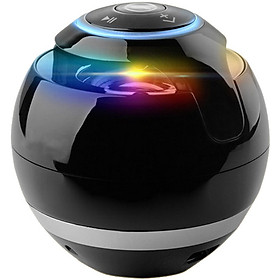 Colorful LED Ball Shaped Card Bluetooth Speaker Subwoofer Call Portable Outdoor Mini Speaker