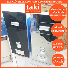 {Hàng Nhập Khẩu} Thùng Gạo Thông Minh Gương Cường Lực Tủ Bếp TAKI Dành Cho Tủ Bếp Dưới - Có Thợ Lắp Đặt