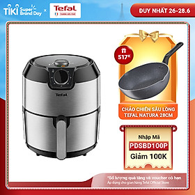 Nồi chiên không dầu Tefal EY201D15 - 4.2L - Vỏ thép không rỉ - Công nghệ luân chuyển khí nóng 3D không cần trở - Hàng chính hãng