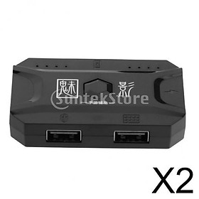 2x Gaming Keyboard & Mouse Adapter Gaming Converter 75x40x15mm Micro USB