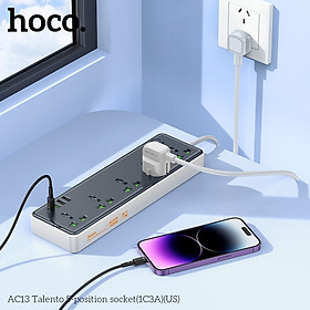 Mua Ổ cắm điện đa năng thông minh sạc nhanh chống cháy  giật  sét  5 ổ cắm công suất cao 2500W  3 cổng USB  1 cổng Typec - Hàng nhập khẩu (màu ngẫu nhiên)