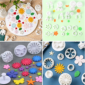 Mua Bộ Khuôn 3D vói 36 món - Khuôn FONDANT tạo hình HOA  LÁ  Ngôi SAO  TIM  BƯỚM + Bộ vét. Dụng cụ tạo hình phụ kiện TRANG TRÍ các loại bánh Kem Qui Bao Trung thu  Bánh Mì. Bộ Khuôn nhấn lò xo Sử dụng ĐA NĂNG tạo hình Đất Sét ĐỒ CHƠI chó bé học tập SÁNG TẠO