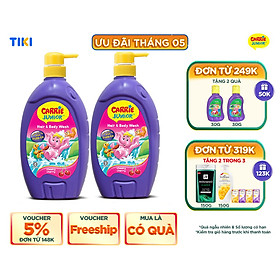 Combo 2 Sữa Tắm Gội cho bé Carrie Junior Hương Cherry 700gchai