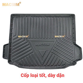 Lót cốp xe ô tô (qd) BMW X3 2018-2022 chất liệu TPV thương hiệu Macsim màu đen