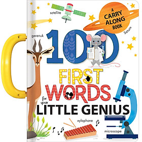 100 First Words for Your Little Genius : A Carry Along Book - Carly Phillips