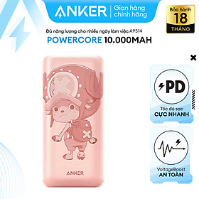 Pin Sạc Dự Phòng ANKER PowerCore 10K mAh PD REDUX ONE PIECE EDITION - A9514 - 1 Cổng USB-C và 1 Cổng USB-A Sạc Nhanh 22.5W