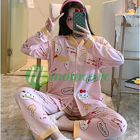 Bộ Bầu Pijama Dài Tay Quần Dài Và Sau Sinh siêu đẹp