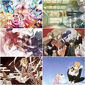 Bộ 6 Áp phích - Poster Anime Natsume's Book of Friends - Natsume Yuujinchou - Hữu nhân sổ (bóc dán) - A3,A4,A5