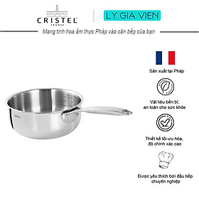 Mua Cristel Castel Pro High Saucepan Quánh Inox Cao Cấp 5 Đáy Có Vạch Định Lượng