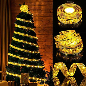 Mua Dây Led Ruy Băng Trang Trí Cây Thông Giáng Sinh Noel Gói Quà 3 Pin AA